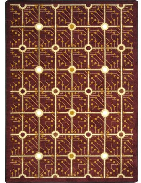 Joy Carpets Kaleidoscope Electrode Burgundy