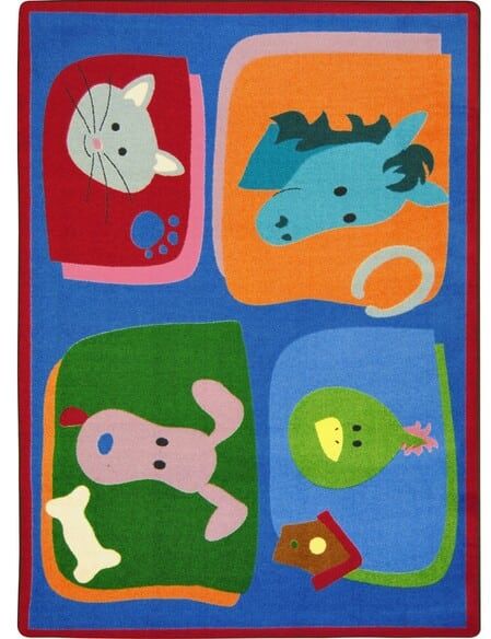 Joy Carpets Kid Essentials My Favorite Animals Multi