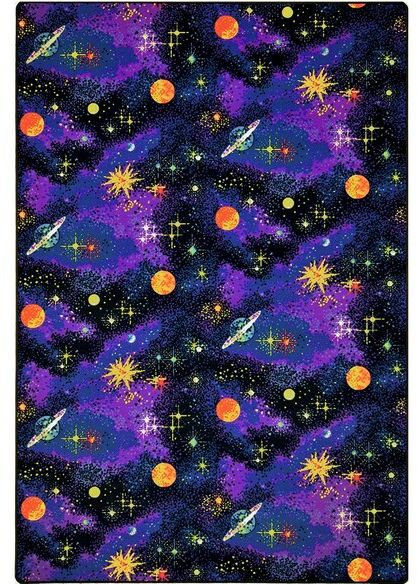 Joy Carpets Neon Lights Space Explorer Fluorescent