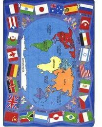 Joy Carpets Kid Essentials Flags of the World Multi