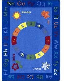 Joy Carpets Kid Essentials Learn Through the Seasons Multi