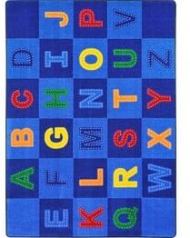 Joy Carpets Kid Essentials Patchwork Letters Multi
