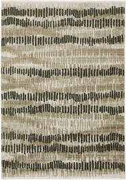 Oriental Weavers Bauer 8120D Beige and  Charcoal