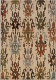 Oriental Weavers Casablanca 4437A Ivory and  Multi