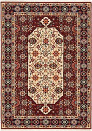 Oriental Weavers Lilihan 1802W Red and  Ivory