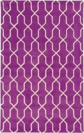 Oriental Weavers Optic 41101 Purple and  Ivory