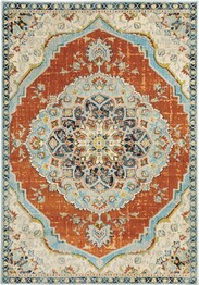 Oriental Weavers Xanadu 1332Q Orange and  Blue