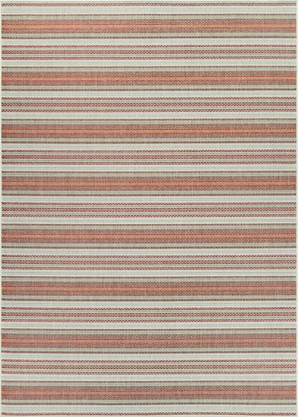 Couristan Monaco Marbella and Coral/Ivory/Pewter 6041/3151