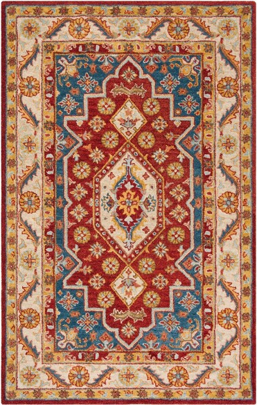 Safavieh Antiquity AT503Q Red and Blue