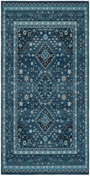 Safavieh Classic Vintage CLV101M Blue and Charcoal