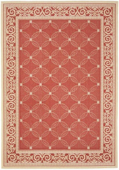 Safavieh Courtyard CY1502-3707 Red and Natural