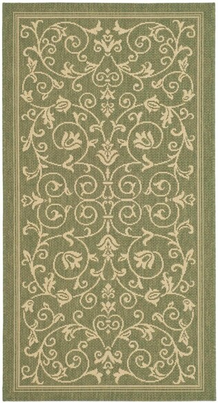 Safavieh Courtyard CY2098-1E06 Olive and Natural