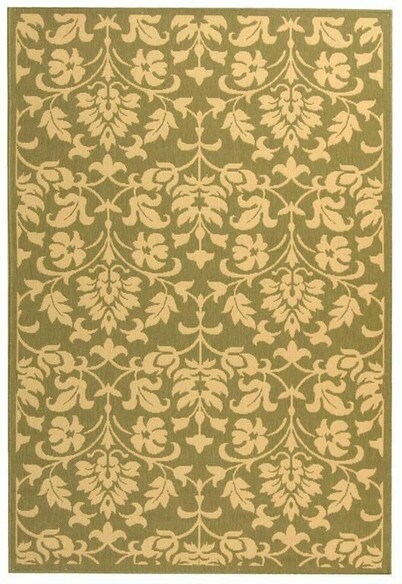 Safavieh Courtyard CY34161E06 Olive and Natural
