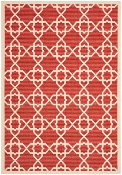Safavieh Courtyard CY6032-248 Red and Beige
