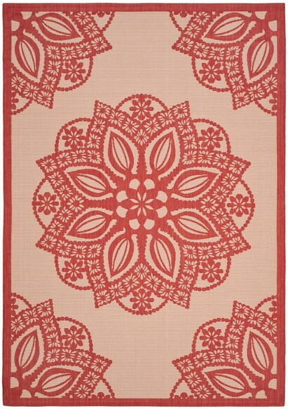Safavieh Courtyard CY6139238 Beige and Red