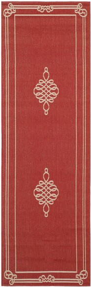 Safavieh Courtyard CY6788-28 Red and Creme
