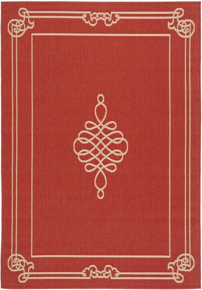 Safavieh Courtyard CY678828 Red and Creme