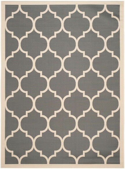 Safavieh Courtyard CY6914246 Anthracite and Beige