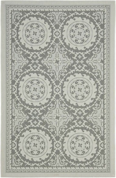 Safavieh Courtyard CY705978A18 Light Grey and Anthracite