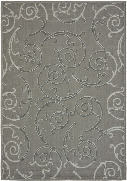 Safavieh Courtyard CY710887A5 Anthracite and Light Grey