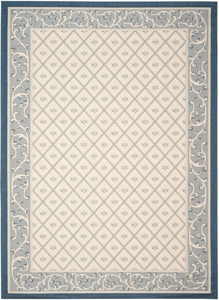 Safavieh Courtyard CY7427258A22 Beige and Navy