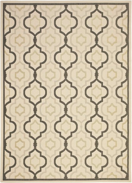 Safavieh Courtyard CY7938256A21 Beige and Black