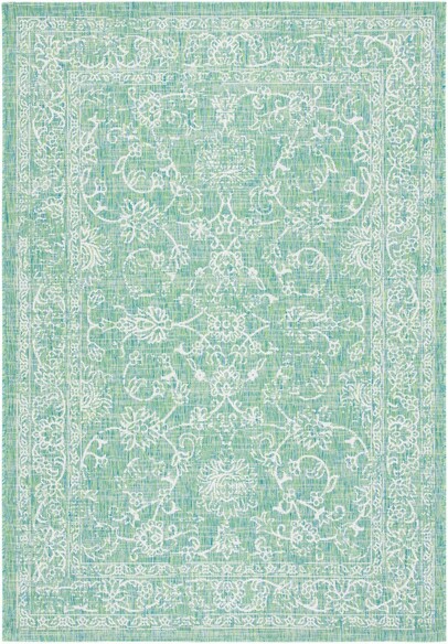 Safavieh Courtyard CY868055721 Green and Ivory
