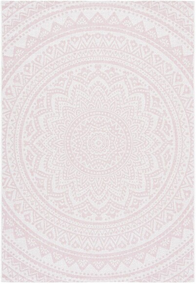 Safavieh Courtyard CY873456212 Ivory and Soft Pink