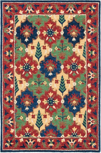 Safavieh Heritage HG355Q Red and Green