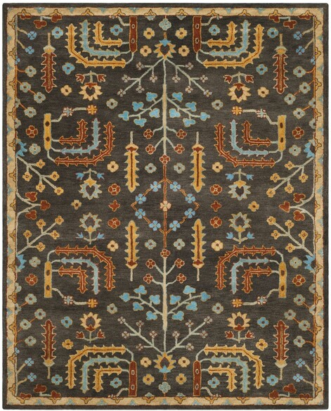 Safavieh Heritage HG409A Charcoal and Multi