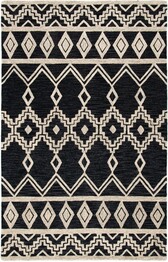 Safavieh Abstract ABT851Z Black and Ivory