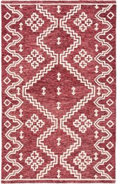 Safavieh Abstract ABT852Q Red and Ivory