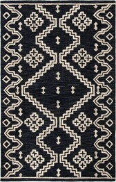 Safavieh Abstract ABT852Z Black and Ivory
