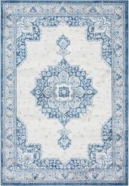Safavieh Brentwood BNT826M Blue and Ivory