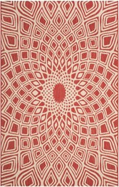Safavieh Courtyard CY661623821 Red and Beige
