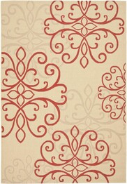 Safavieh Courtyard CY6857-18 Creme and Red