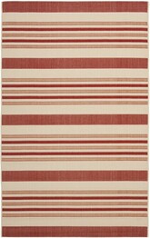 Safavieh Courtyard CY7062238A21 Beige and Red