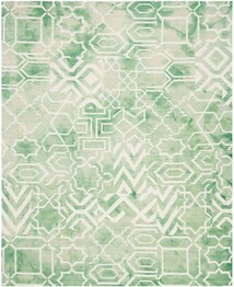 Safavieh Dip Dye DDY678Q Green and Ivory