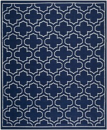 Safavieh Dhurries DHU625D Navy and Ivory
