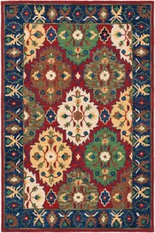 Safavieh Heritage HG354Q Red and Blue