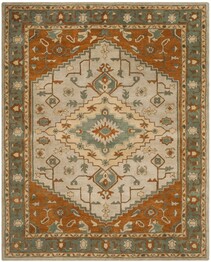 Safavieh Heritage HG406A Light Blue and Rust