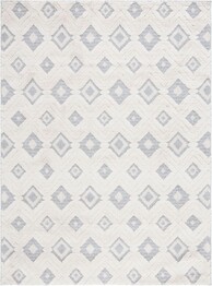 Safavieh Lucia Shag LCS0728A White and Light Grey