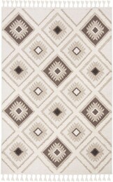 Safavieh Moroccan Tassel Shag MTS601A Ivory and Brown