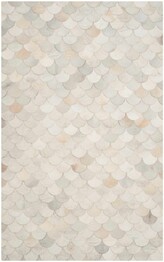 Safavieh Studio Leather STL311A Ivory and Grey