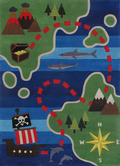 Pirate area rug