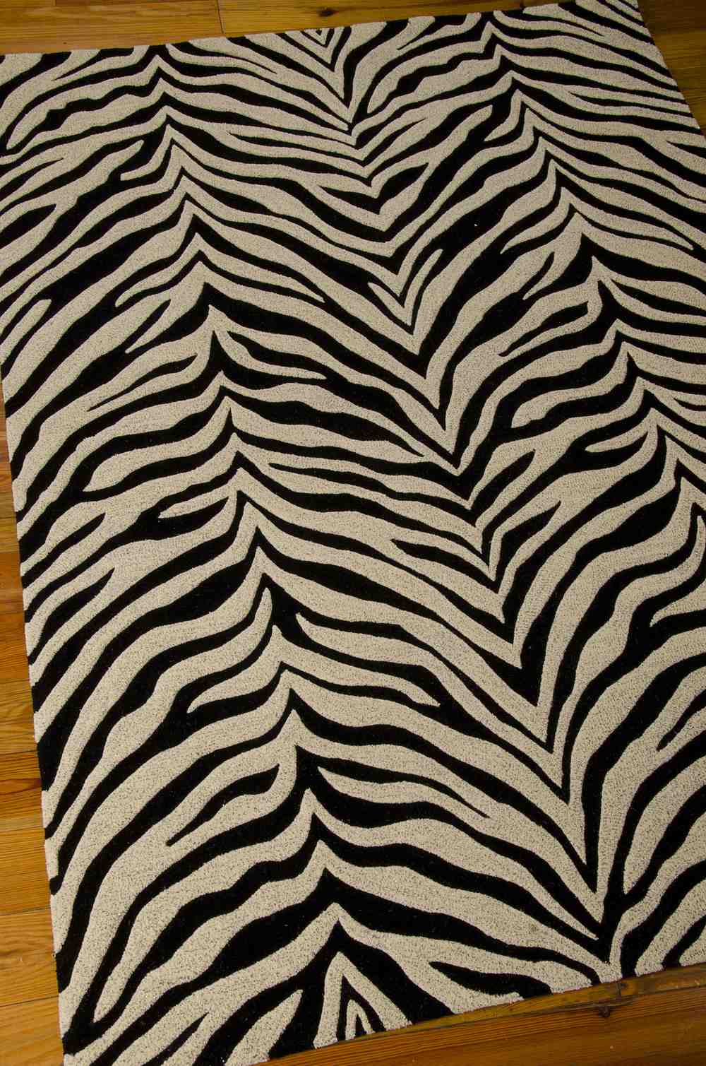 Michael Amini Zambiana MA401 Black White Area Rug