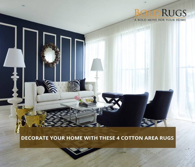 Decorate Your Home with these 4 Cotton Area Rugs