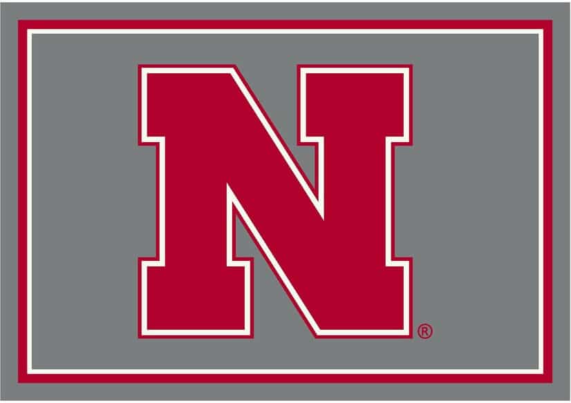 Imperial COLLEGE University Of Nebraska Spirit Rug
