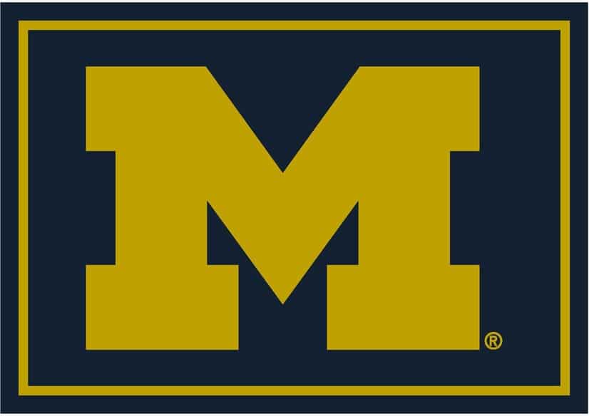 Imperial COLLEGE University Of Michigan Spirit Rug