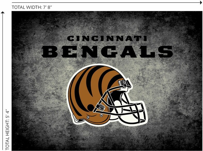 Imperial NFL Cincinnati Bengals Distressed Rug
